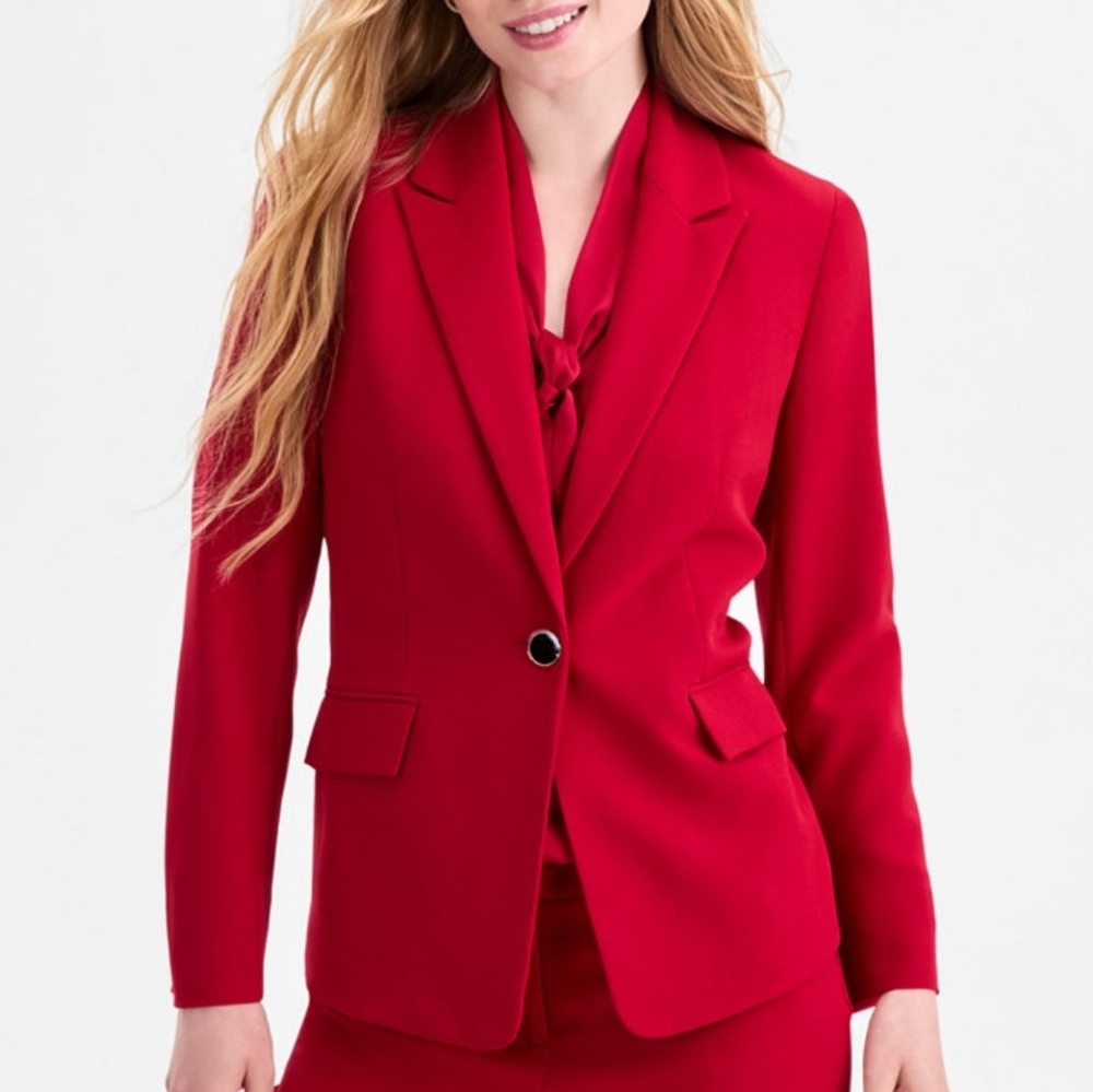 Kasper Vibrant Red Suit Jacket